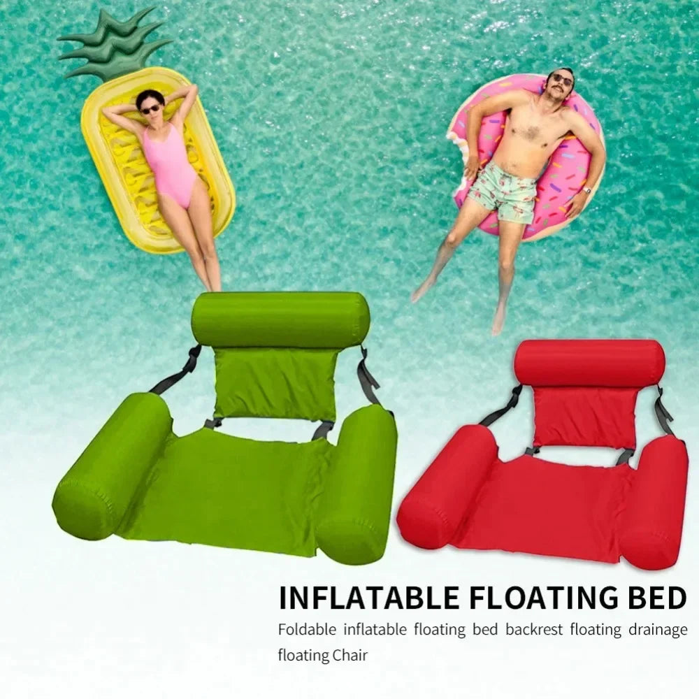Opblaasbare Waterstoel Drijvende Loungestoel Zwembad Mesh Zwemzetel Water Hangmat Relaxen Zomer Zwemmen | Sulvida