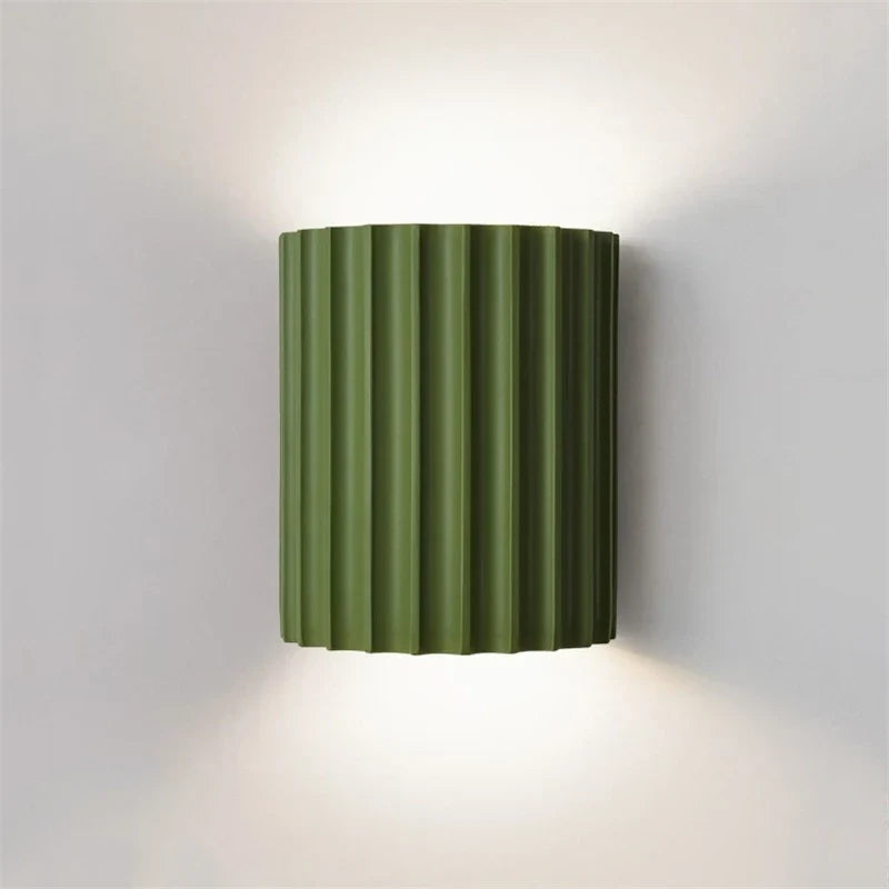 Moderne Wandlamp met Reliëf Hars Wit Groen Bruin Zwart Omhoog Omlaag Verlichting Slaapkamer Gang Woonkamer | Sulvida