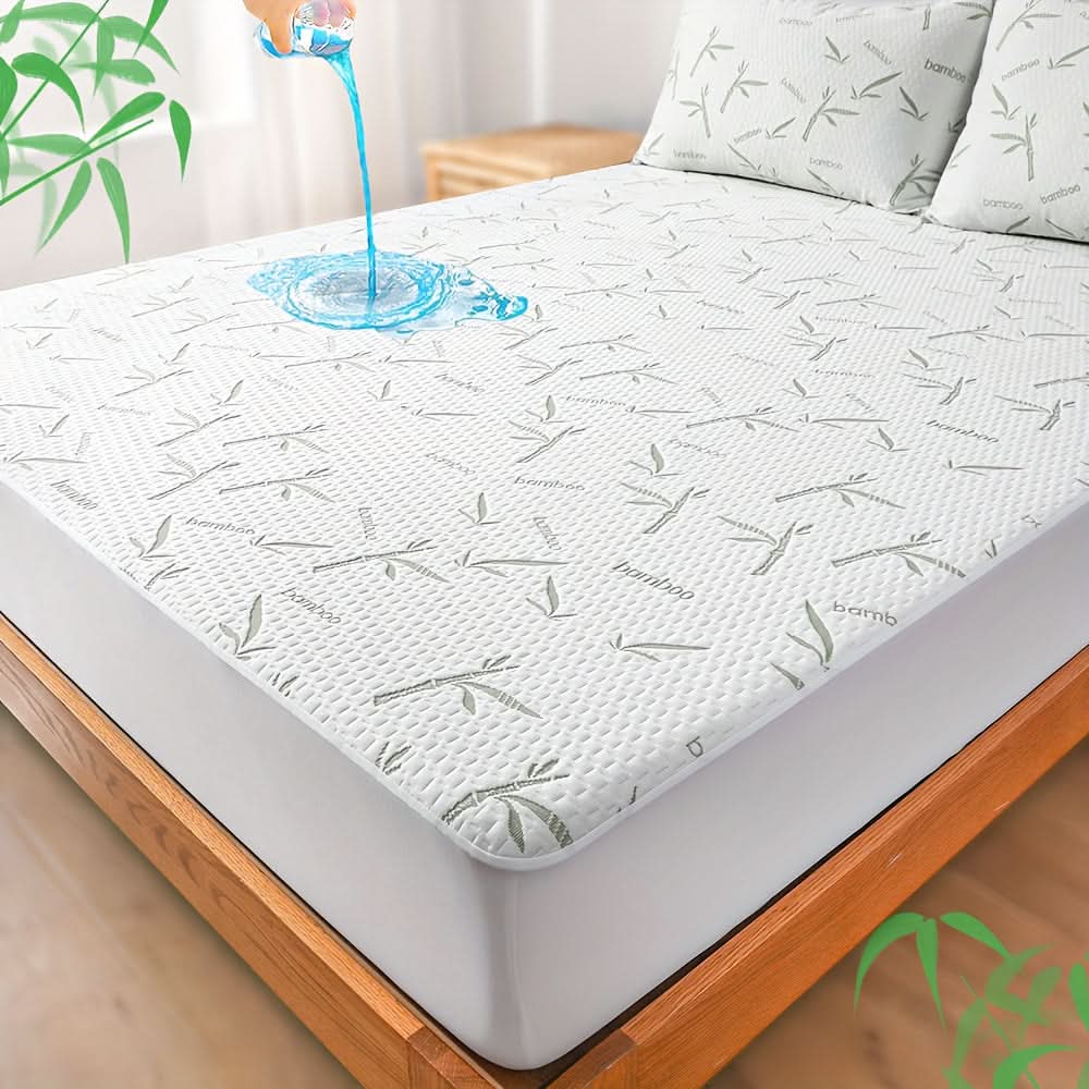 Bamboe Matrasbeschermer Ademend Zacht 90-200cm Verkoelend Hoeslaken Matrastopper voor Optimaal Slaapcomfort | Sulvida