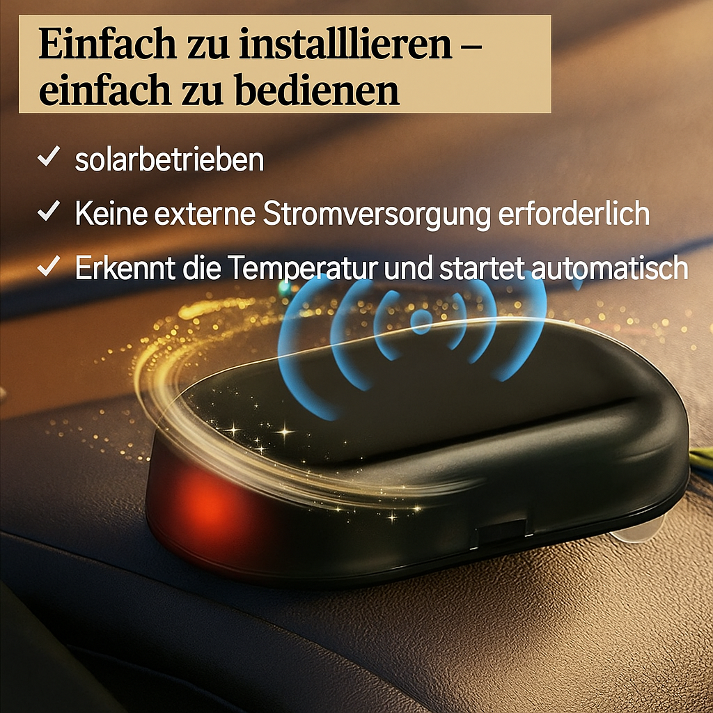 Automatische IJskrabber voor Auto met Zonne-energie – Krasvrijontdooier voor Autoruiten die IJslaag Snel Verwijdert zonder Krassen | Sulvida