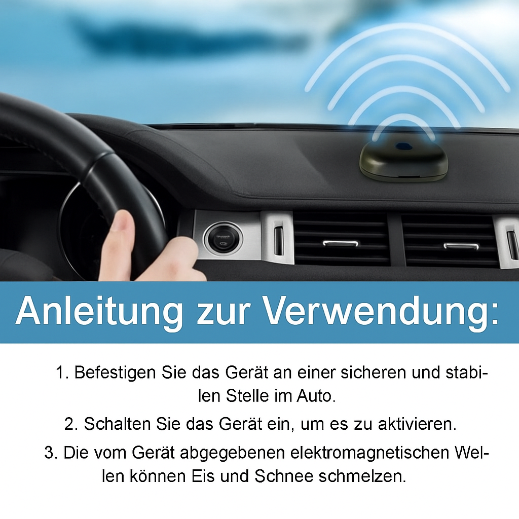 Automatische IJskrabber voor Auto met Zonne-energie – Krasvrijontdooier voor Autoruiten die IJslaag Snel Verwijdert zonder Krassen | Sulvida