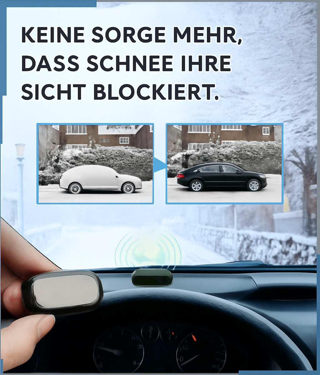 Automatische IJskrabber voor Auto met Zonne-energie – Krasvrijontdooier voor Autoruiten die IJslaag Snel Verwijdert zonder Krassen | Sulvida