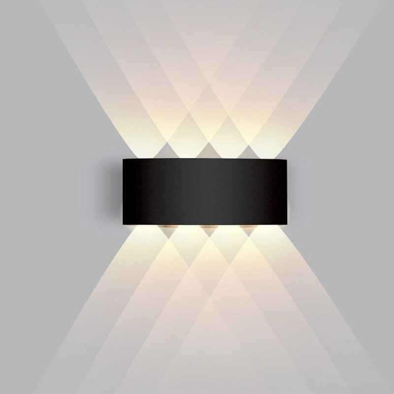 LED Wandlamp Buiten Aluminium Zwart Wit Waterdicht Tuinverlichting Gevellamp Modern Design Muurdecoratie | Sulvida