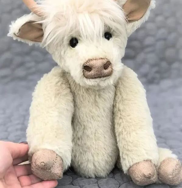 Handgemaakte Schotse Hooglander Knuffel 25cm Alpaca Pluche Veiligheidsgetest Dierenfiguur Woonkamer Kinderkamer | Sulvida