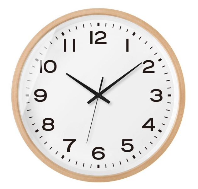 Bamboe Wandklok Rond Hout Stille Uurwerk Scandinavisch Design Woonkamer Slaapkamer Keuken Kantoor 20-40cm | Sulvida