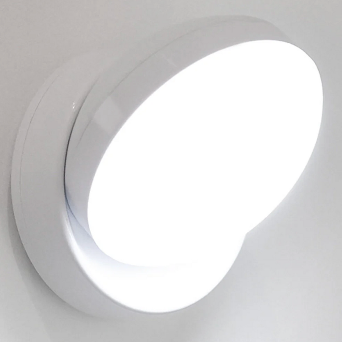 Draaibare LED Wandlamp met Bewegingssensor voor Gang Slaapkamer Keuken Acrylic 8x9cm Magnetisch Nachtlampje | Sulvida