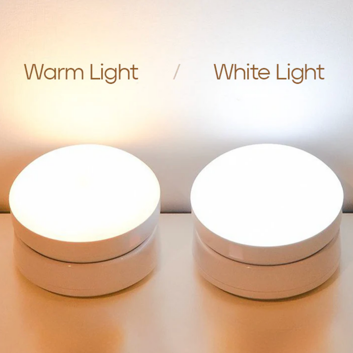 Draaibare LED Wandlamp met Bewegingssensor voor Gang Slaapkamer Keuken Acrylic 8x9cm Magnetisch Nachtlampje | Sulvida