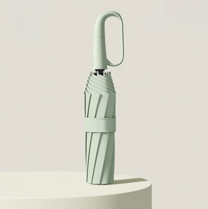 Parapluie résistant aux tempêtes avec bordure réfléchissante – 100cm de diamètre – résistant au vent jusqu’à 80km/h – design léger de 350g | Sulvida