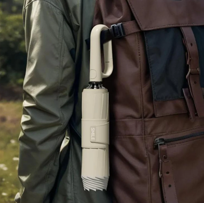 Parapluie résistant aux tempêtes avec bordure réfléchissante – 100cm de diamètre – résistant au vent jusqu’à 80km/h – design léger de 350g | Sulvida