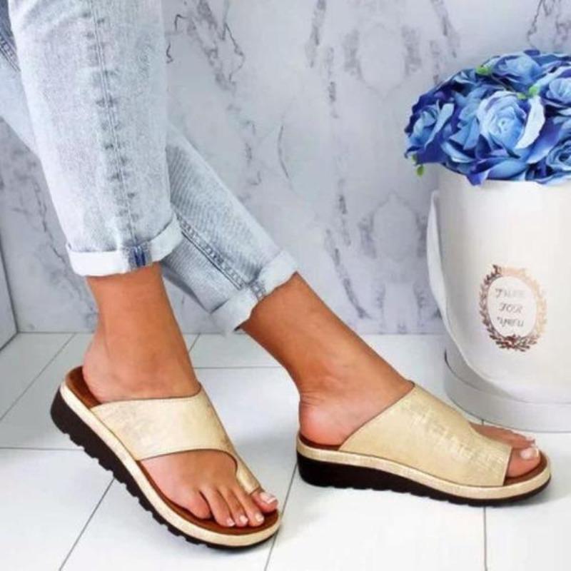 Dames Teenslippers met Orthopedische Zool – Comfortabel Schoeisel voor Hallux Valgus | Sulvida