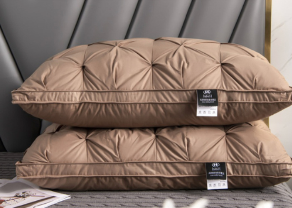 Ganzendons Slaapkussen Premium Comfort Nek Ondersteuning Zacht Ademend Hypoallergeen Vulling Rugslapers | Sulvida