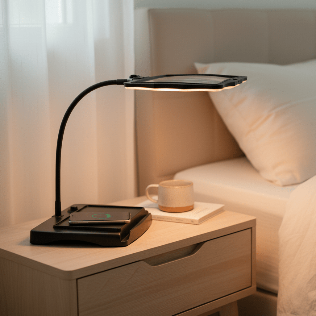 Tafelloep met LED-verlichting 3x vergroting handsfree vergrootglas bureaulamp flexibele arm knutselwerklampen | Sulvida