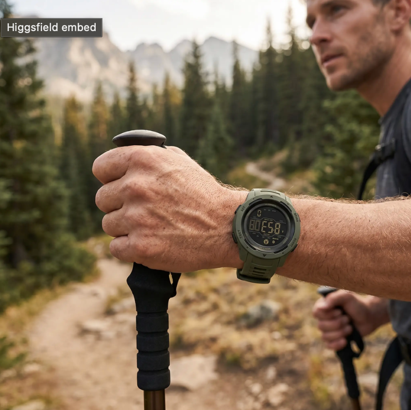 Waterdicht Digitaal Sporthorloge met Stappenteller – Militair Design voor Actieve Outdoor Lifestyle | Sulvida
