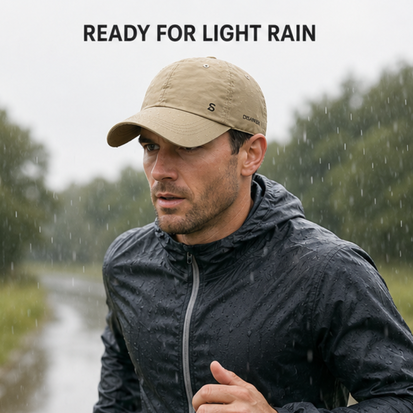 Casquette de running imperméable pour homme, légère, réglable, respirante, protection solaire et UV, sport en plein air | Sulvida