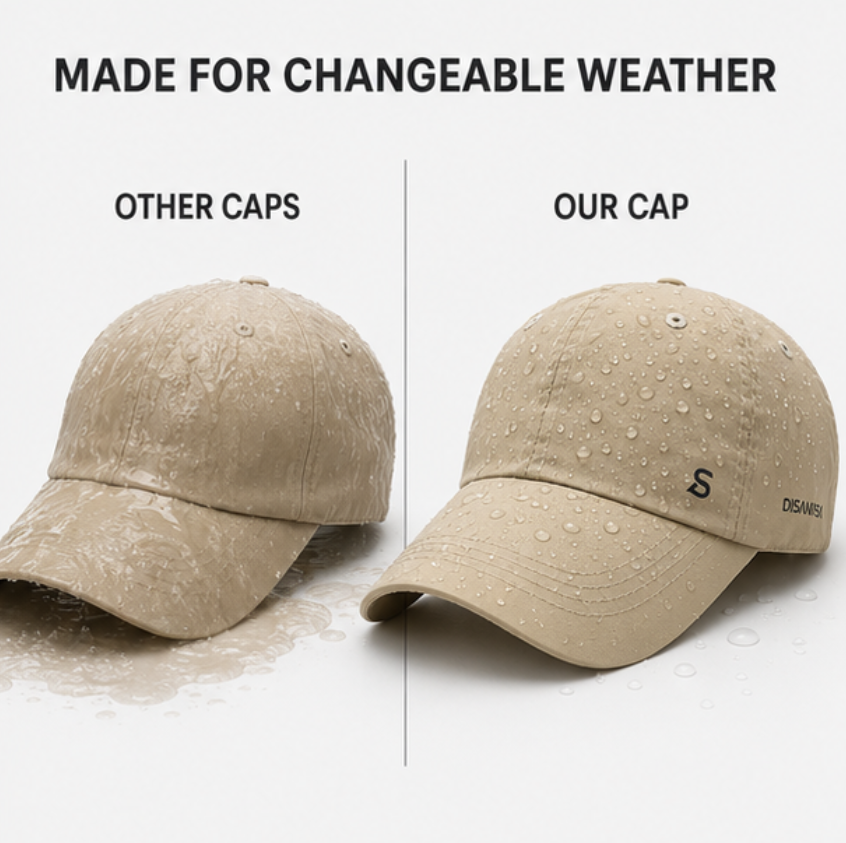 Casquette de running imperméable pour homme, légère, réglable, respirante, protection solaire et UV, sport en plein air | Sulvida
