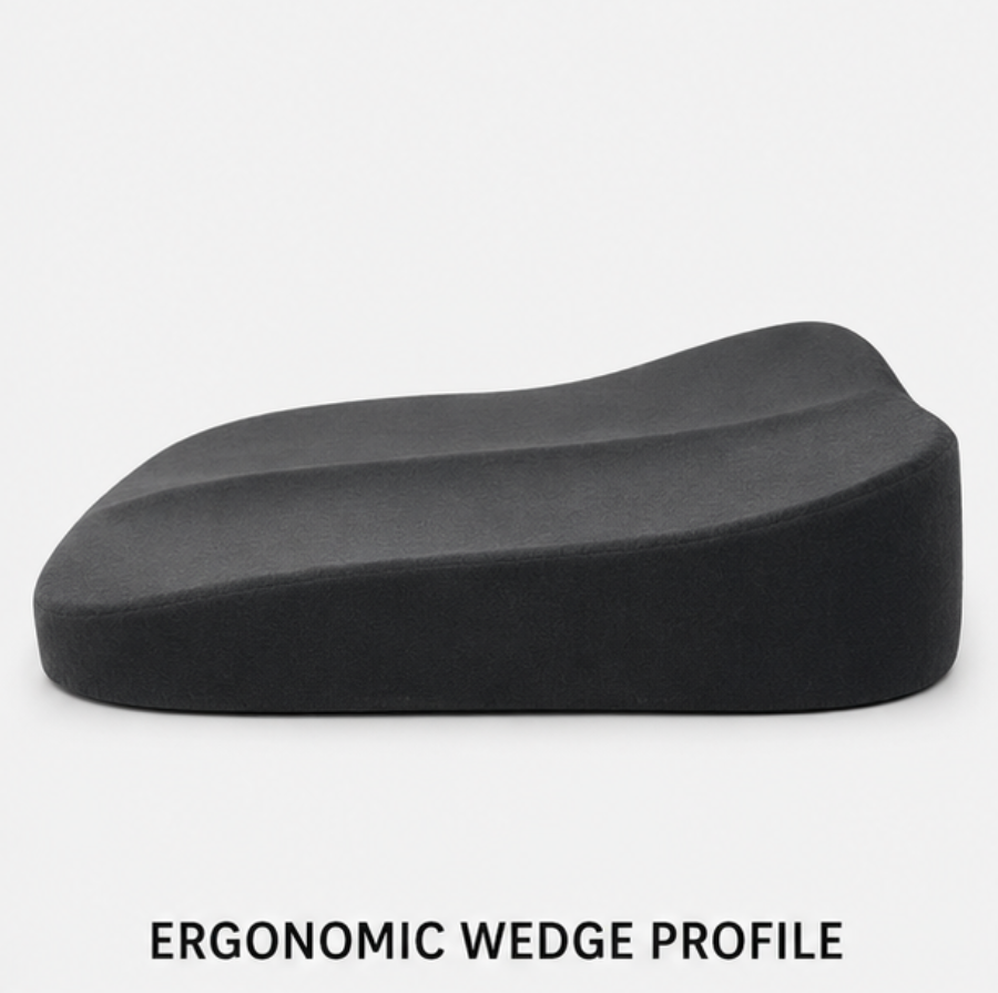 Coussin de voiture en mousse à mémoire de forme, hauteur de cale de 10-2 cm, pour améliorer la posture assise, soutenir le dos et profiter d’un confort optimal en voiture | Sulvida
