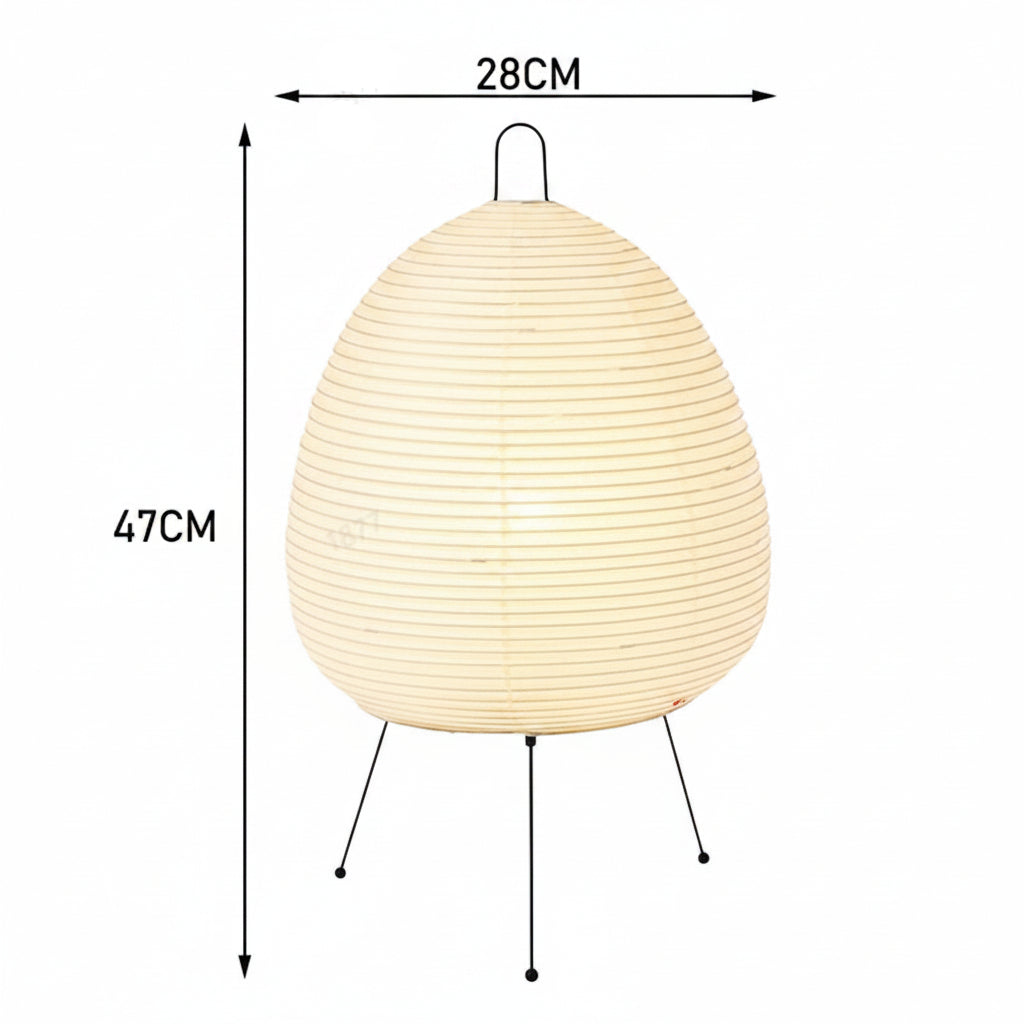 Japanse Rijstpapieren Tafellamp 40x60cm Natuurlijke Sfeerverlichting E27 Fitting Woonkamer Slaapkamer | Sulvida