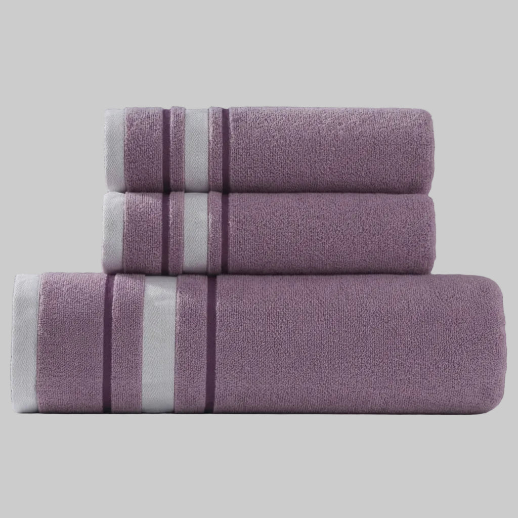 Ensemble de serviettes de luxe en coton – Linge de bain doux pour un usage quotidien, salle de bains, invités, bien-être, spa et hôtel | Sulvida