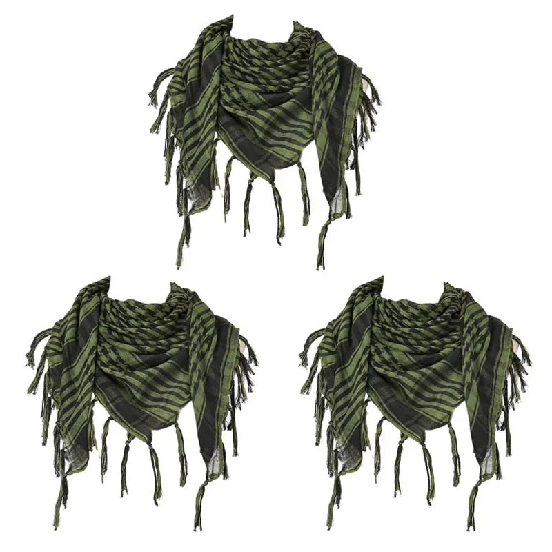 Tactische Shemagh Woestijnsjaal Geruit Katoen 100x100 cm Hoofddoek Hals Mannen Vrouwen Sport Outdoor | Sulvida