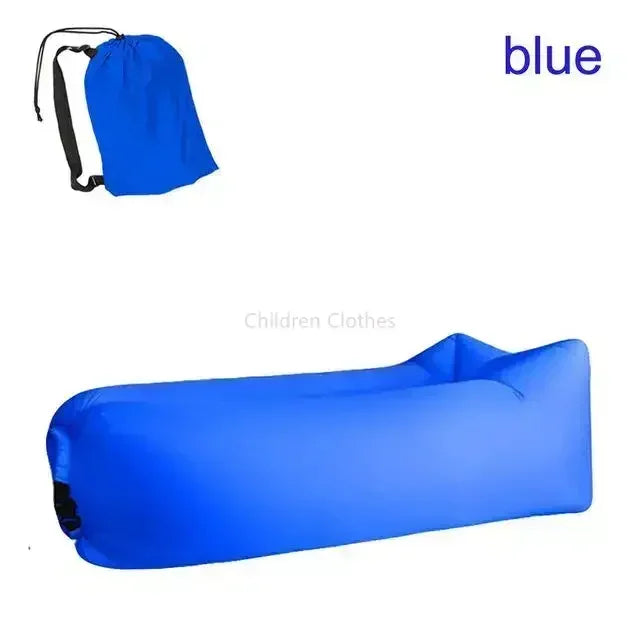 Canapé gonflable pliant d’extérieur à gonflage rapide, transat gonflable pour camping, pique-nique, jardin, plage et détente | Sulvida