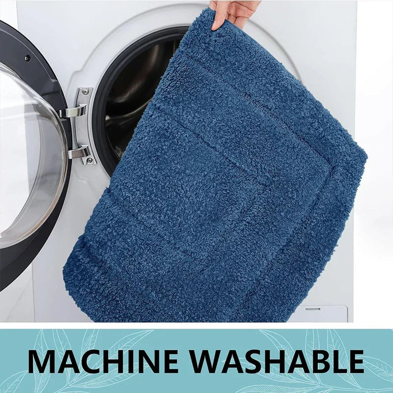 Badmat Microfiber Antislip Dubbellaags Absorberend Zacht Badkamertapijt Comfortabel Veilig Badkamermat | Sulvida