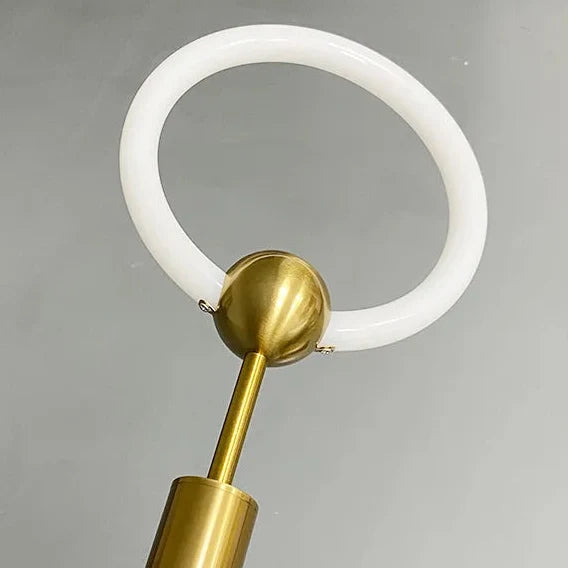 Ringvormige Hanglamp Aluminium LED Goud Zwart Eetkamer Woonkamer Moderne Verlichting Dimbaar Design Sfeerverlichting | Sulvida