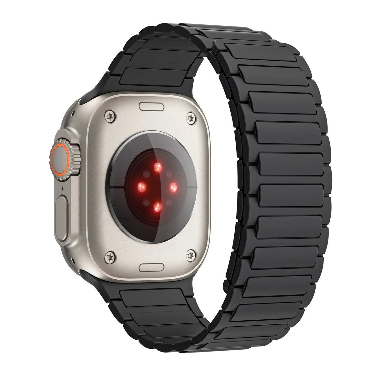 Bracelet de montre magnétique en silicone pour Apple Watch Series 10 11 12 et Ultra 3 4, sportif et confortable | Sulvida