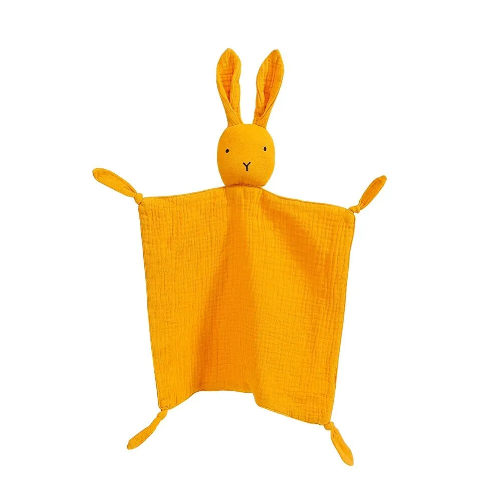 Knuffeldoekje Baby met Dierenkopje Zachte Troostknuffel Mousseline Doek voor Peuters Rustgevend Knuffelen | Sulvida