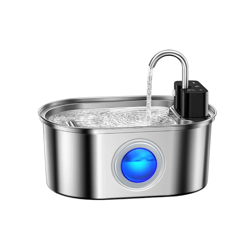Drinkfontein Kat Oplaadbaar RVS 3,2L Sensorgestuurd Stil Waterreservoir met Filters voor Huisdieren Katten | Sulvida