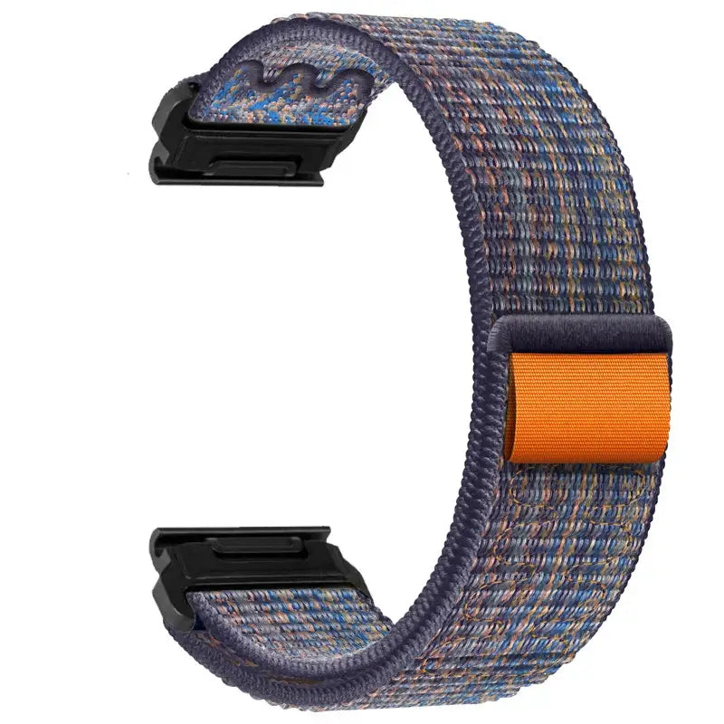 Bracelet universel en nylon pour smartwatch, fermeture autoagrippante respirante et réglable, 20mm 22mm 26mm, Apple Watch Samsung Galaxy | Sulvida
