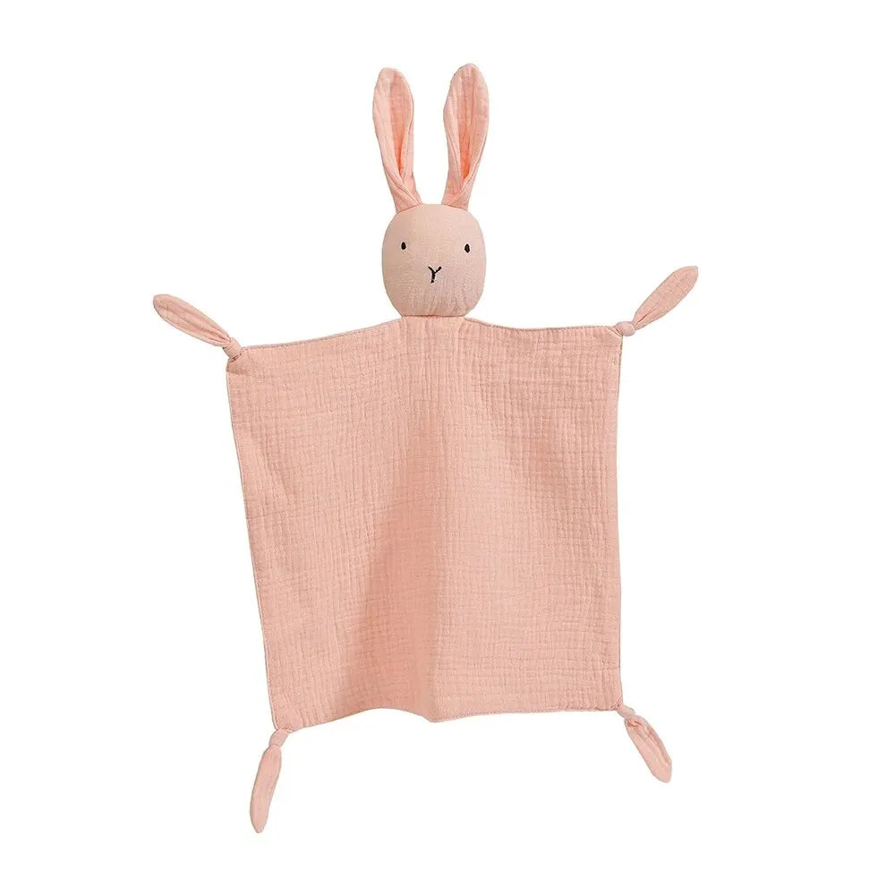 Knuffeldoekje Baby met Dierenkopje Zachte Troostknuffel Mousseline Doek voor Peuters Rustgevend Knuffelen | Sulvida