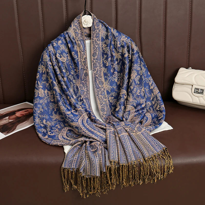 Kasjmier-gevoel Dames Sjaal 70×190 cm Polyester Warme Herfst Winter Omslagdoek Fashion Stola Accessoire | Sulvida
