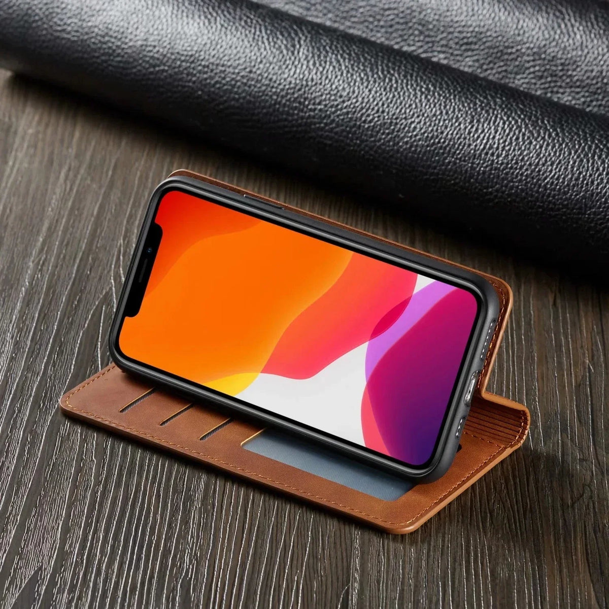 Magnetische Lederen iPhone-Hoes met Volledige Bescherming Stijlvol Design voor Dagelijks Gebruik en Optimale Grip | Sulvida