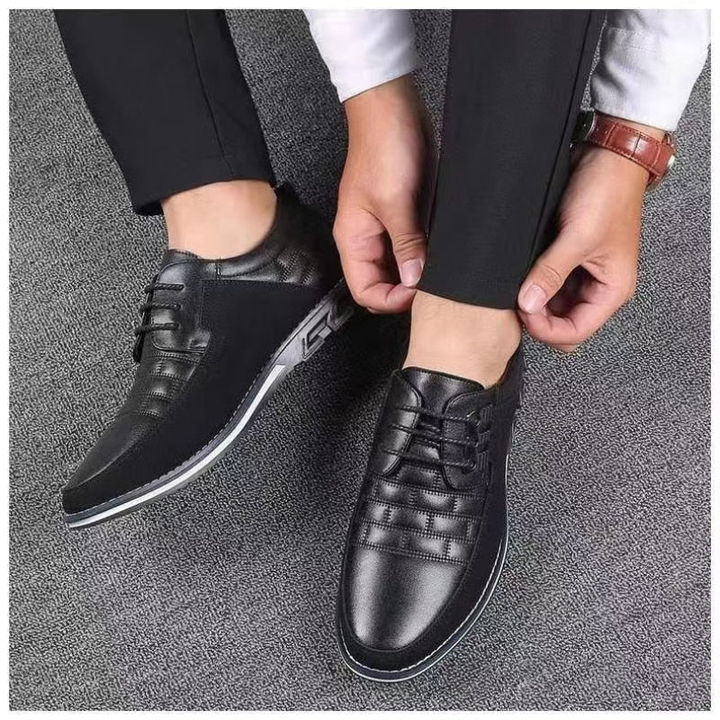 Leren Instappers Heren Klassiek Comfortabel Zakelijk Casual Schoeisel Elegante Herenschoenen Loafers | Sulvida