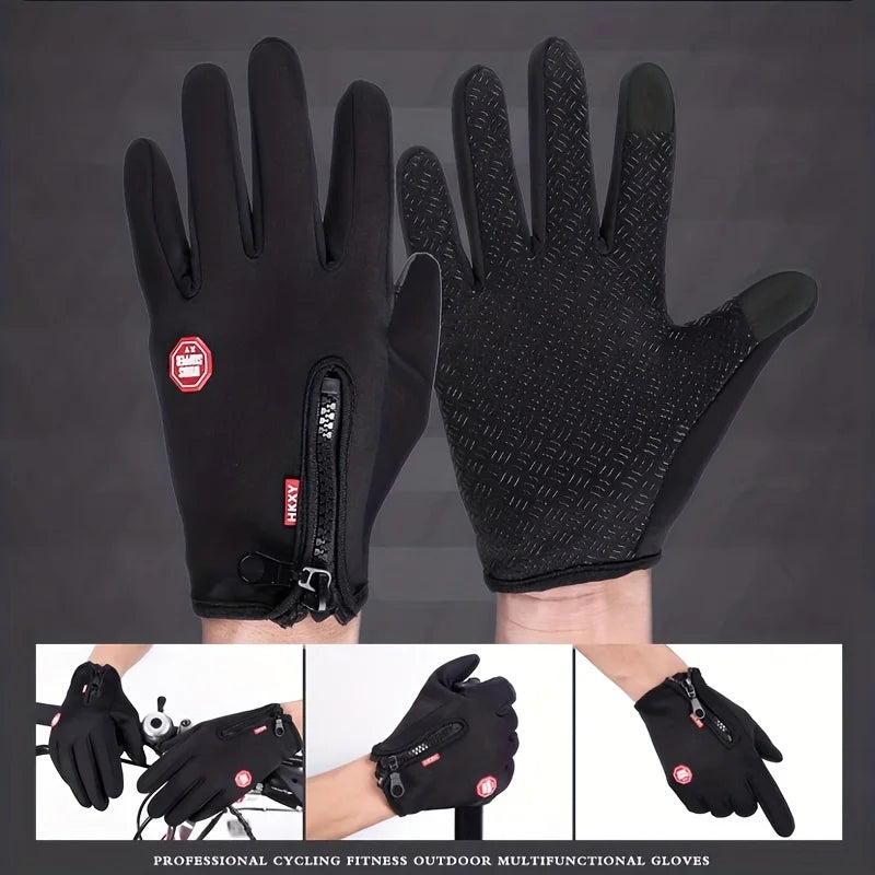 Winterhandschoenen Touchscreen Winddicht Antislip Warm Geïsoleerd Outdoor Fietshandschoenen Unisex Sport | Sulvida