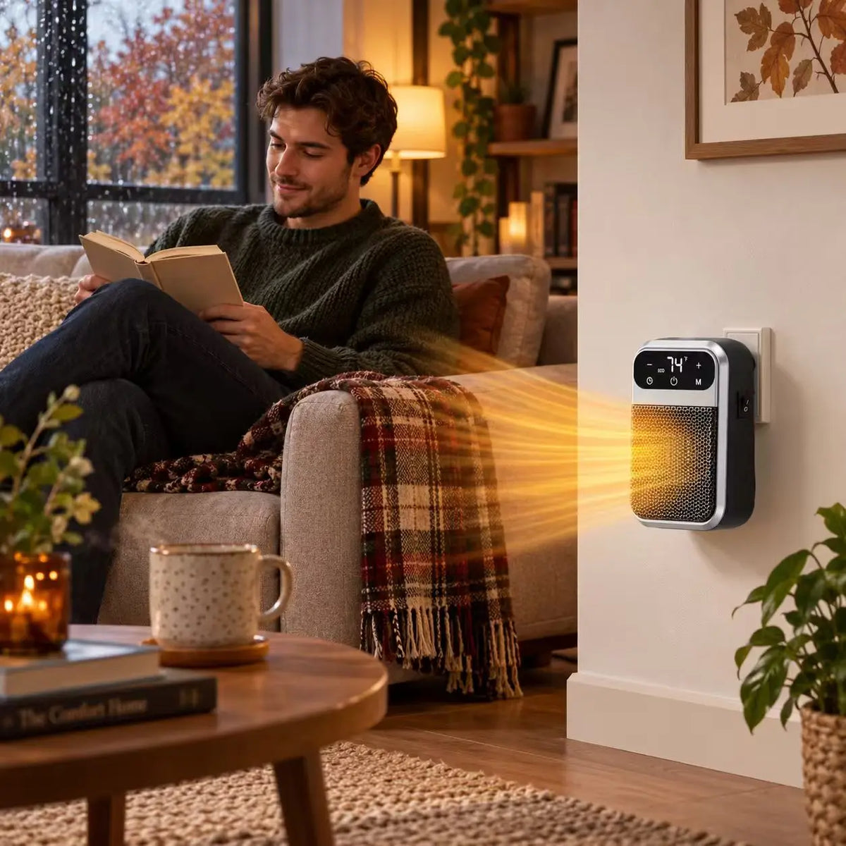 Compacte Stekkerverwarming Keramisch 800W Timer Badkamer Slaapkamer Energiezuinig Stil Oververhittingsbeveiliging | Sulvida