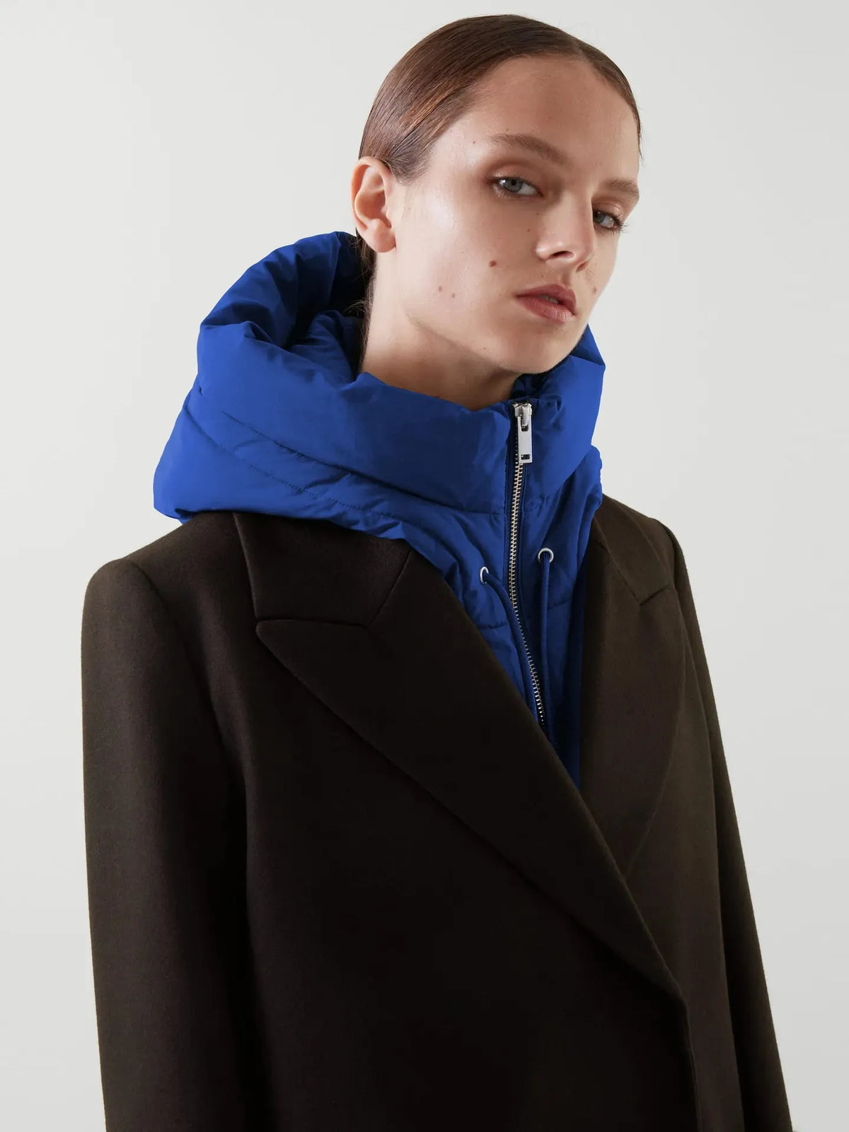 Capuchon Sjaal met Capuchon Polyester Katoen – Warme Halssjaal voor Winter – Effen Kleur One Size Unisex | Sulvida