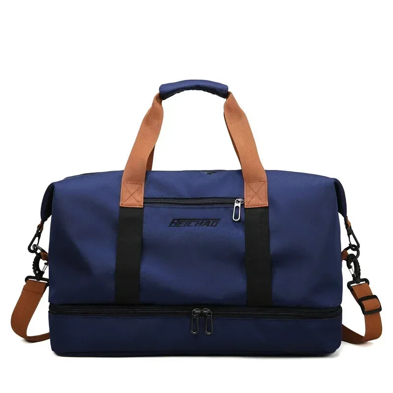 Multifunctionele Sporttas voor Dames 46×28×25cm Waterafstotend met Schoenenvak voor Fitness Gym Reizen | Sulvida