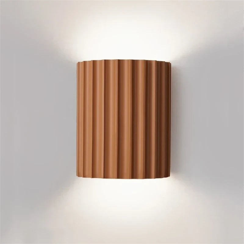 Moderne Wandlamp met Reliëf Hars Wit Groen Bruin Zwart Omhoog Omlaag Verlichting Slaapkamer Gang Woonkamer | Sulvida