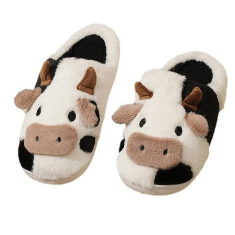 Pluche Huispantoffels met Antislipzool Warme Sloffen Winter Unisex Comfortabel Koppels Binnenschoenen | Sulvida