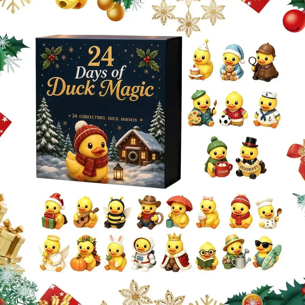 Kerst Adventskalender 24 Dagen Eendjes Squishy Speelgoed Aftelbox Stressverlichting Fidget Cadeauset | Sulvida