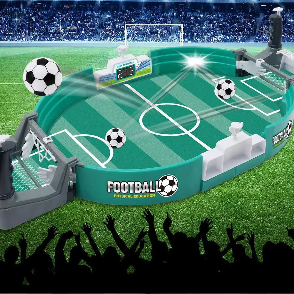 Tafelvoetbalspel voor Thuis met Handvat Bal Actie Kinderen Familie Wedstrijd Coördinatie Ontwikkelspel Indoor | Sulvida