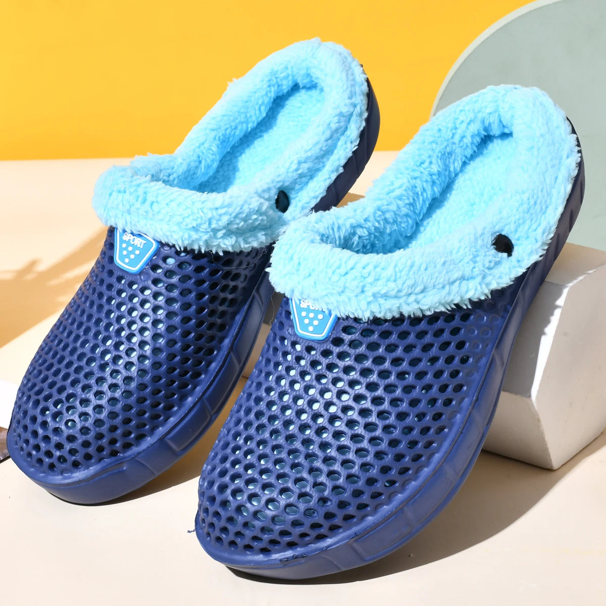 Gevoerde Winterpantoffels voor Heren & Dames - Warme Katoenen Muiltjes met Anti-Slip Zool voor Thuis | Sulvida