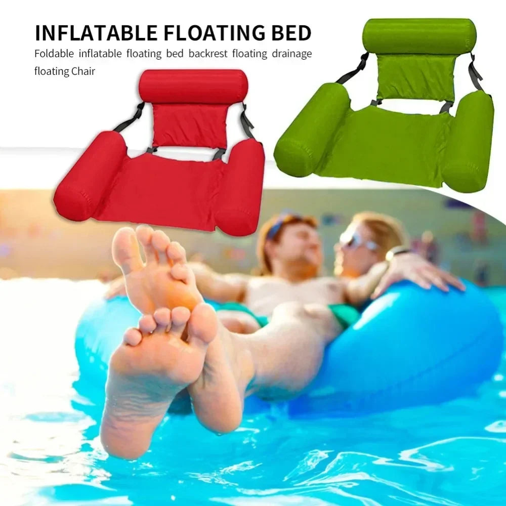 Opblaasbare Waterstoel Drijvende Loungestoel Zwembad Mesh Zwemzetel Water Hangmat Relaxen Zomer Zwemmen | Sulvida