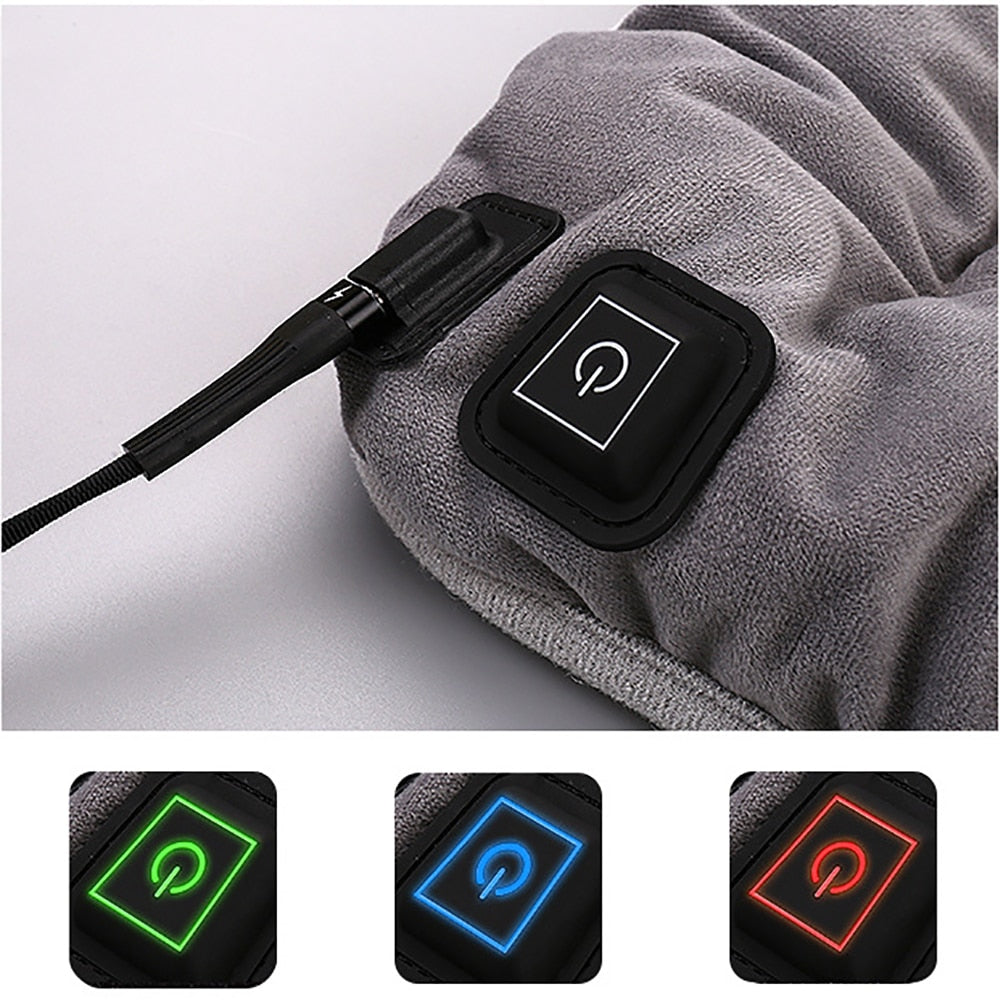 Verwarmingskussen Elektrisch Verstelbaar 45x45 cm USB Verwarmend Zitkussen Zacht 3 Standen Thuiskantoor | Sulvida