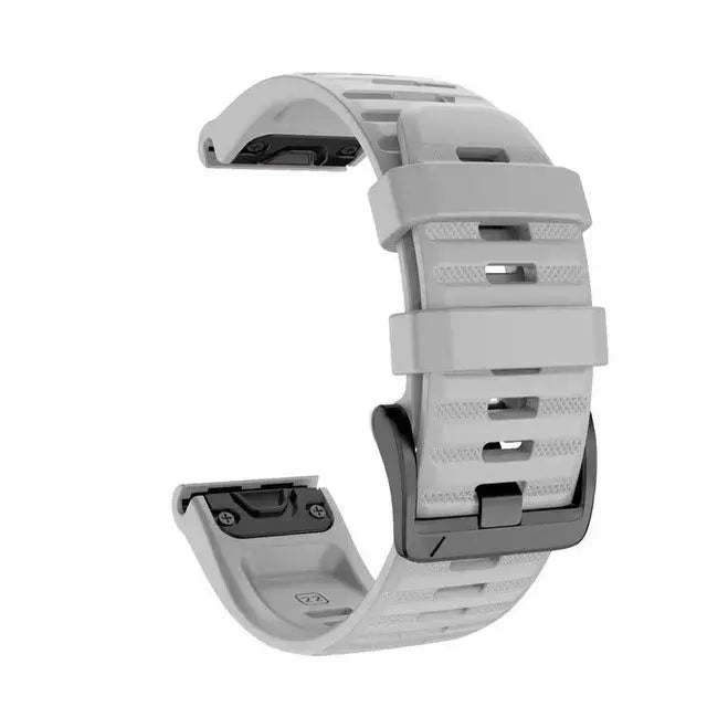 Bracelet de montre en silicone QuickFit 22mm et 26mm, respirant, adapté au sport, interchangeable, élégant | Sulvida