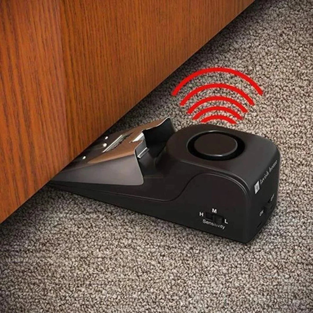 120dB Deurstopper met Alarm Beveiligingswig Trilalarm Zonder Installatie Compact Opvouwbaar Deuralarm | Sulvida