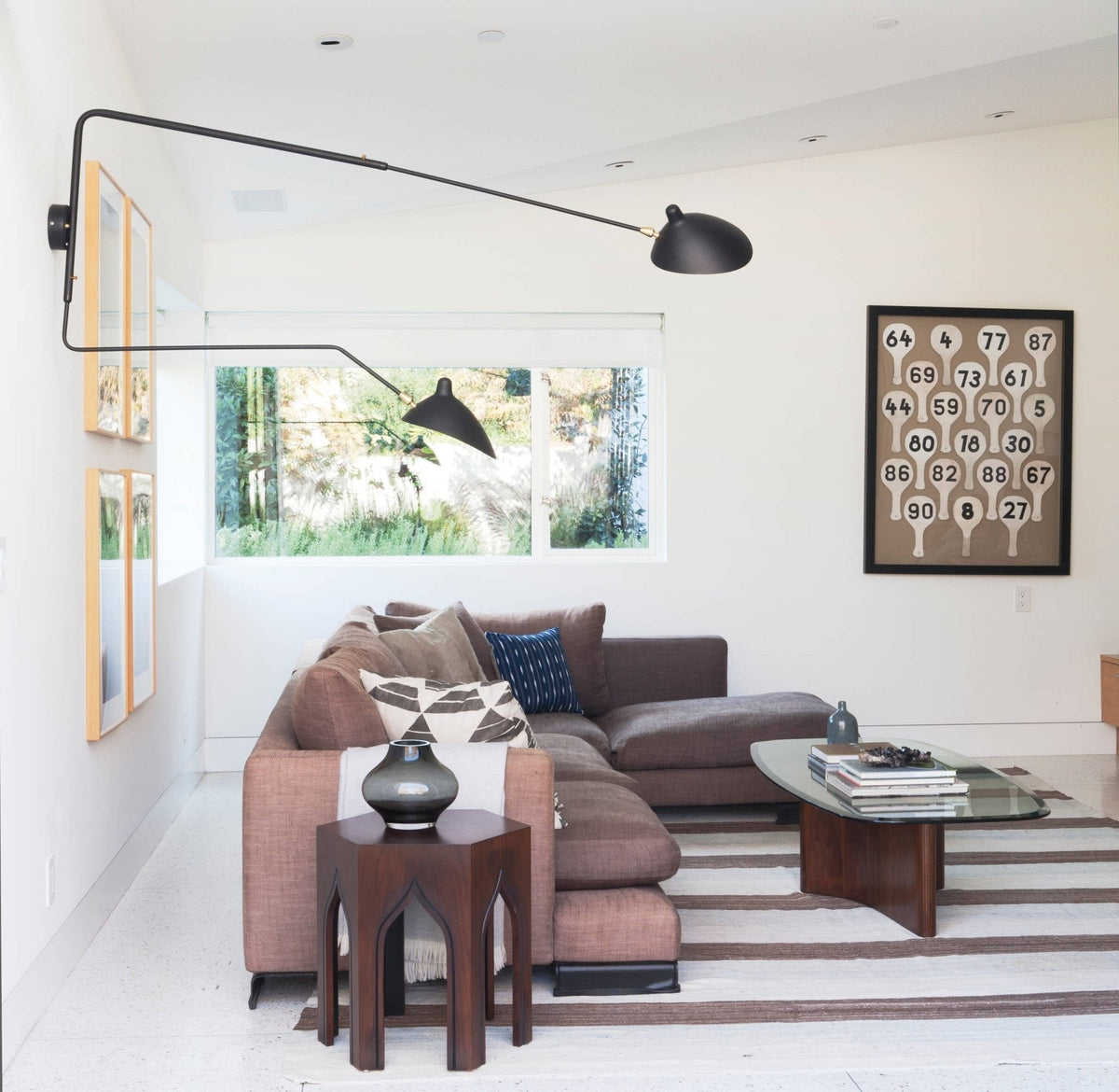 Wandlamp met verstelbare arm zwart metaal modern design 120 cm verstelbaar woonruimte leeshoek werkplek | Sulvida