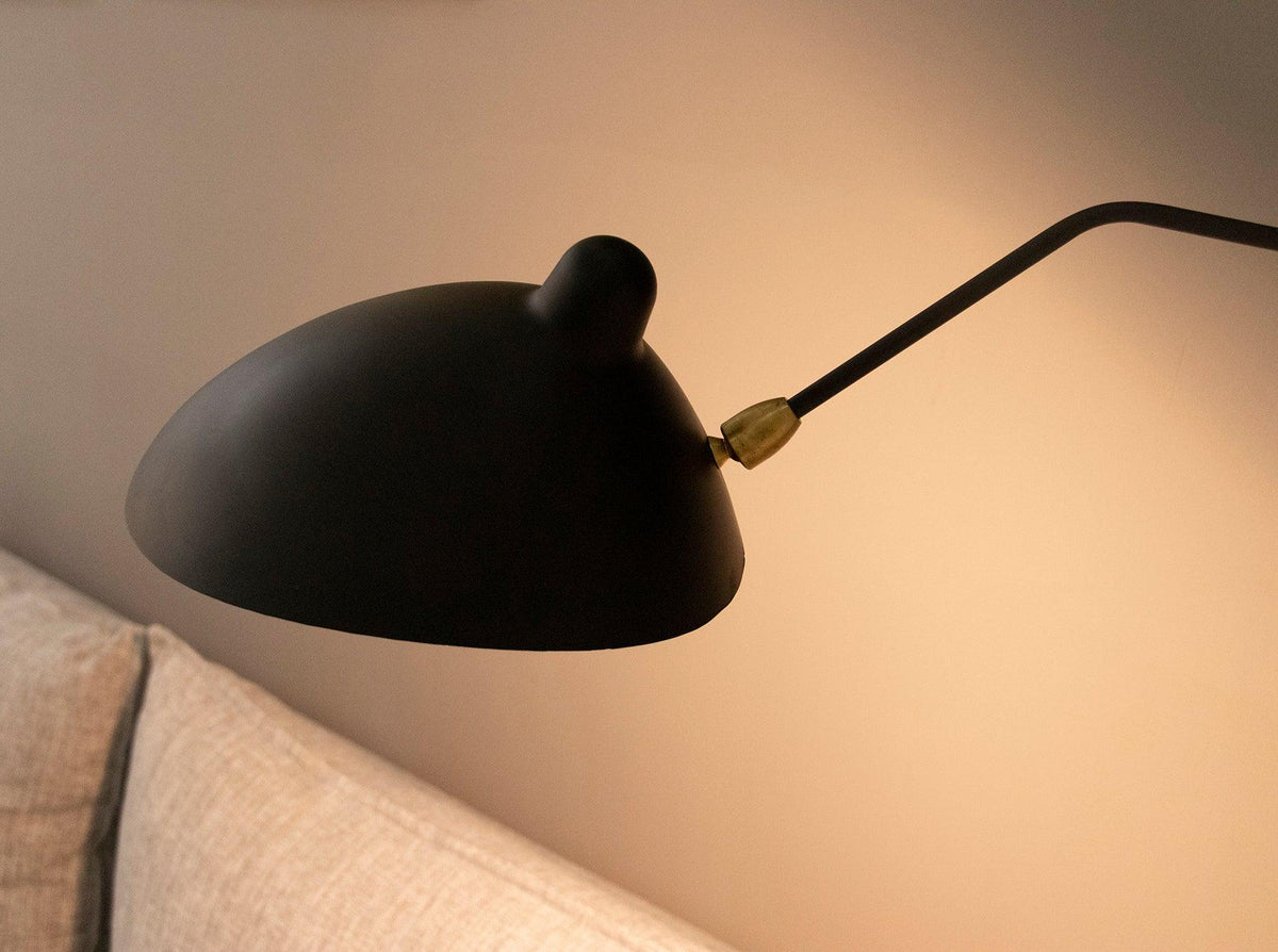 Wandlamp met verstelbare arm zwart metaal modern design 120 cm verstelbaar woonruimte leeshoek werkplek | Sulvida