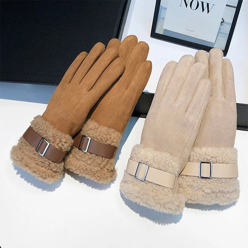 Winterhandschoenen Dames Fleece Gevoerd Touchscreen Winddicht Warm Outdoor Handschoenen voor Sport en Wandelen | Sulvida